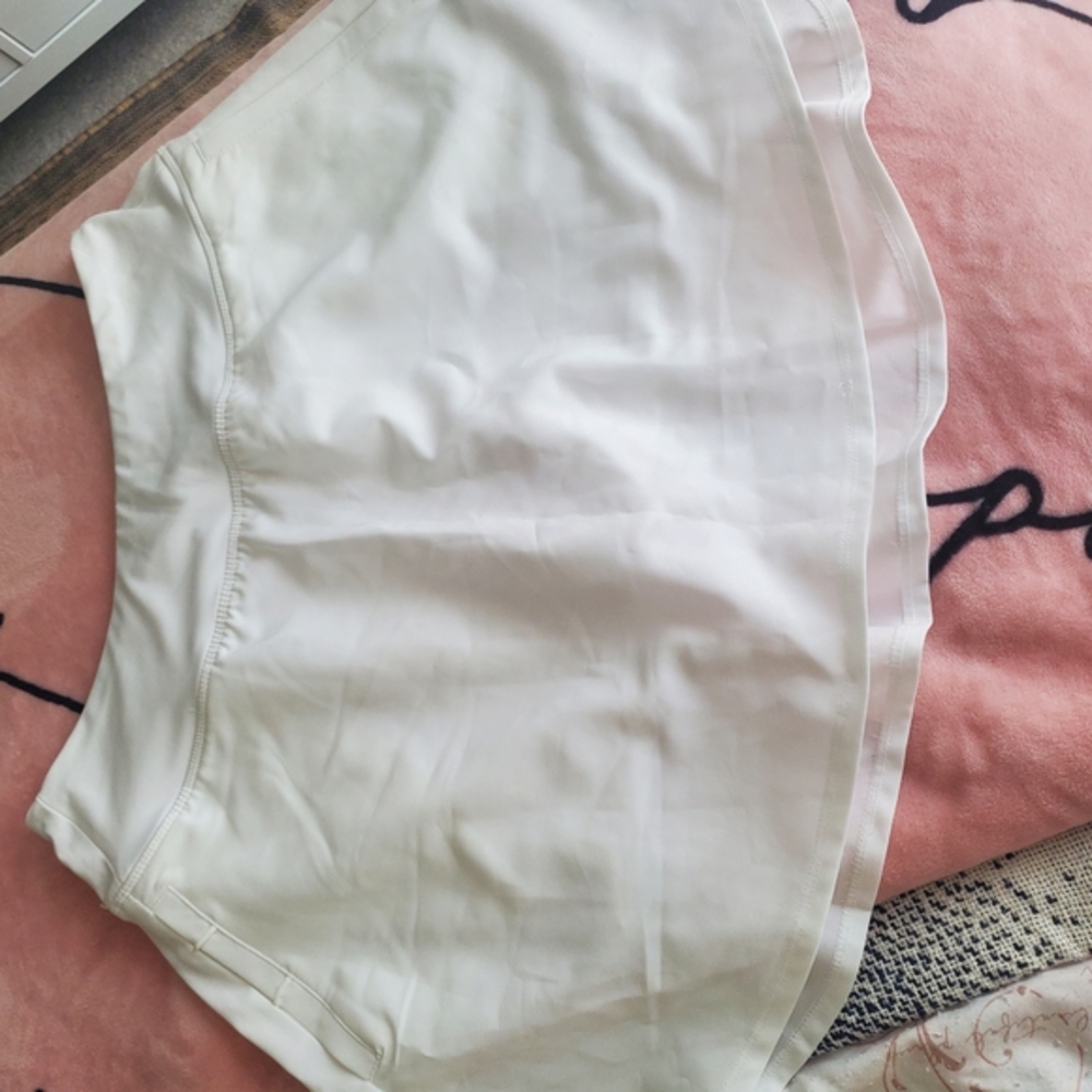 White Workout Skort